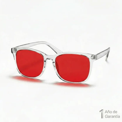 Flow® | Gafas Unisex de Lentes Rojas con Filtro de Luz Azul - Knitec SPAIN