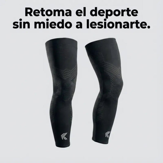 Mangas de compresión para rodillas — Protege antes de forzar - Knitec SPAIN